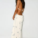 Zuri – Butterfly Print Backless Summer Dress