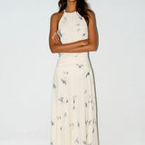 Zuri – Butterfly Print Backless Summer Dress