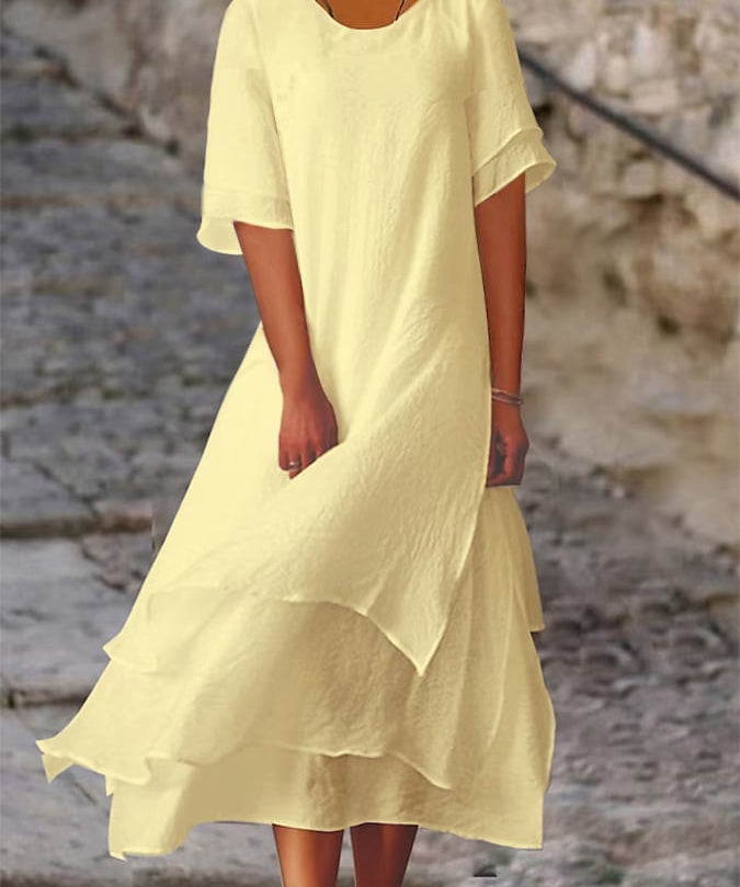 Hermine – Elegantna Slojevita Haljina