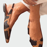 Leonora | Elegantne slingback cipele s oštrim vrhom i uzorkom životinjskog motiva