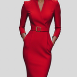 Iva - Klasična Haljina s Remenom