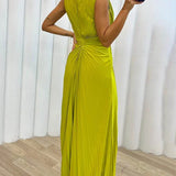 Freesia | ženski Wedding Guest plisirana maksi haljina večernja