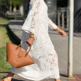 Willow | Plažni Glam Cvjetni V-Neck Midi Haljina