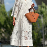 Willow | Plažni Glam Cvjetni V-Neck Midi Haljina