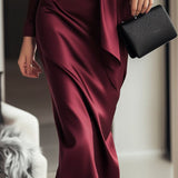 Isabella - Satin Wrap Elegance Dress