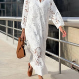 Willow | Plažni Glam Cvjetni V-Neck Midi Haljina