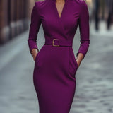 Iva - Klasična Haljina s Remenom