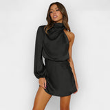 Asimetrična Haljina od Satena