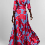 Lea | Elegantan Maxi Haljina s Polu-Rukavima uz More