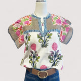 Odette™ | Boho bluza s vezom