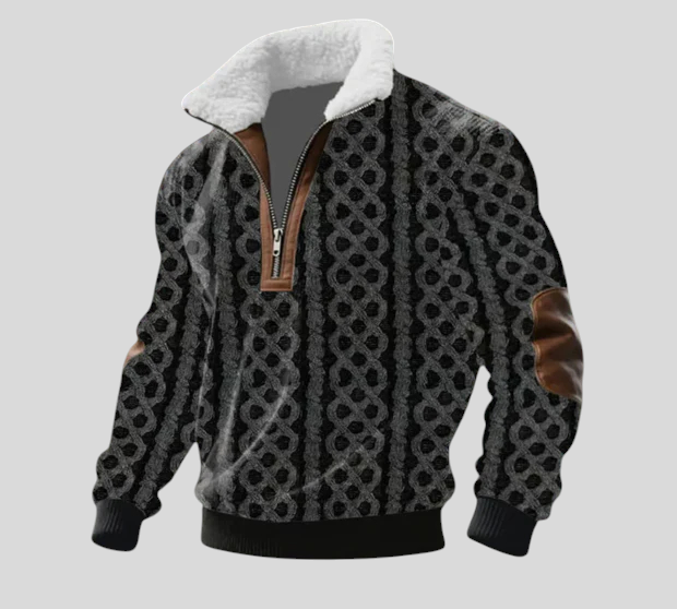 Stipe - Vunena Majica S Visokim Ovratnikom Od Flisa