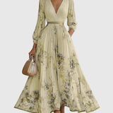 Rowella - Elegantna Plisirane Maxi Haljina