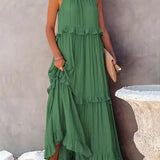 Robyn – Halter Ruffle Maksi Haljina