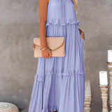 Robyn – Halter Ruffle Maksi Haljina