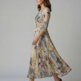 Celine | Midi haljina s preklopom