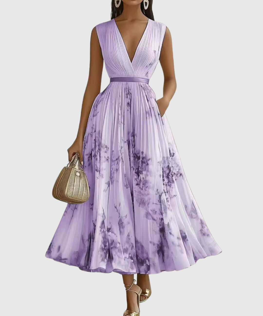Siena™ | Elegantna plisirana maxi haljina