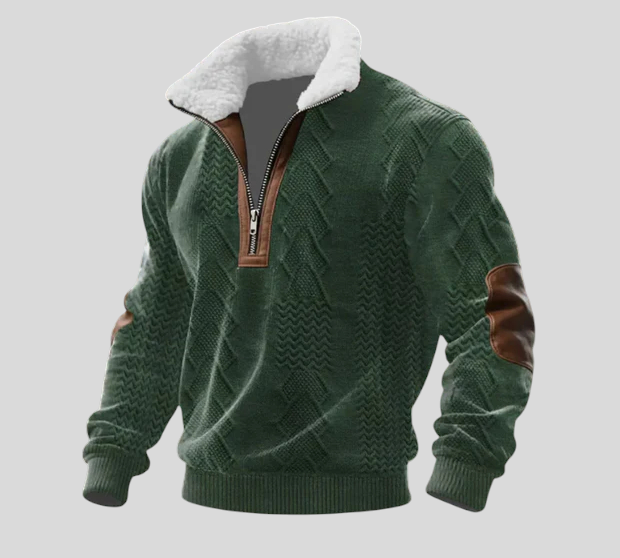 Stipe - Vunena Majica S Visokim Ovratnikom Od Flisa