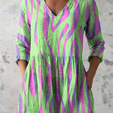 Gisella | Duga bluza s V-izrezom