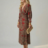Lune | Natural Wrap Midi Haljina