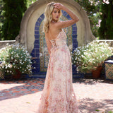 Alexa™ | The Scarlette haljina in Peach Tapestry