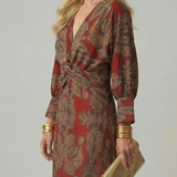 Lune | Natural Wrap Midi Haljina