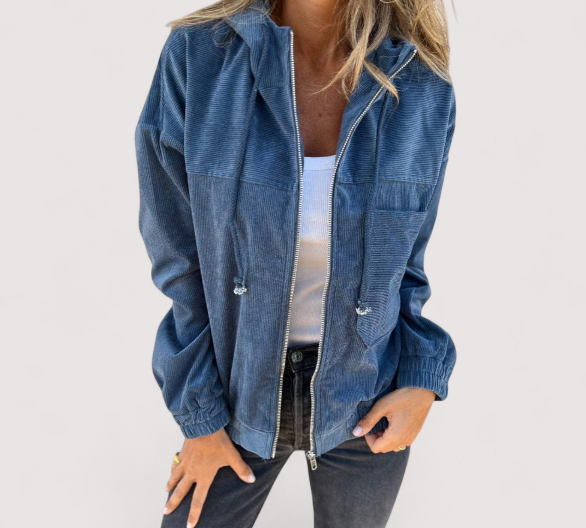 Marta™ | Jakna s kapuljačom od samta