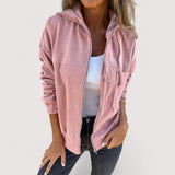 Marta™ | Jakna s kapuljačom od samta