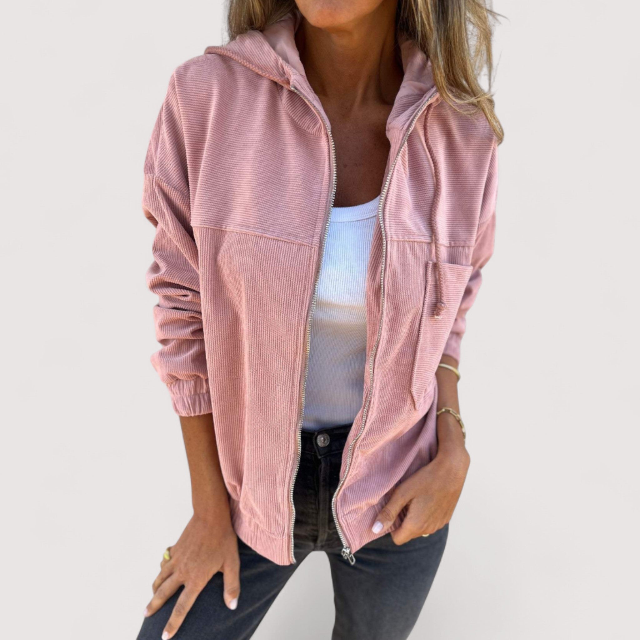 Marta™ | Jakna s kapuljačom od samta