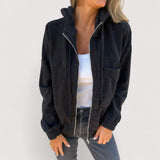 Marta™ | Jakna s kapuljačom od samta