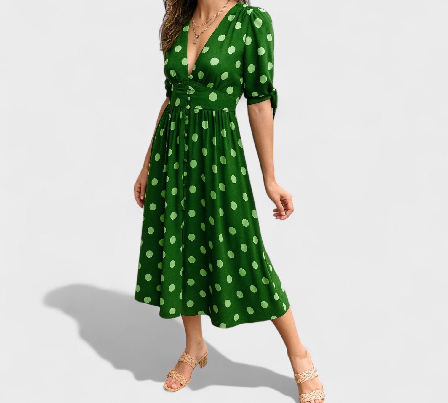 Karla - Midi haljina s uzorkom