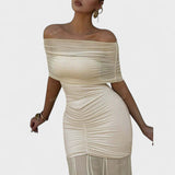 Tea - Dugačak pleteni haljina