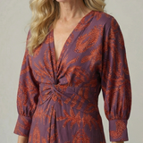 Lune | Natural Wrap Midi Haljina