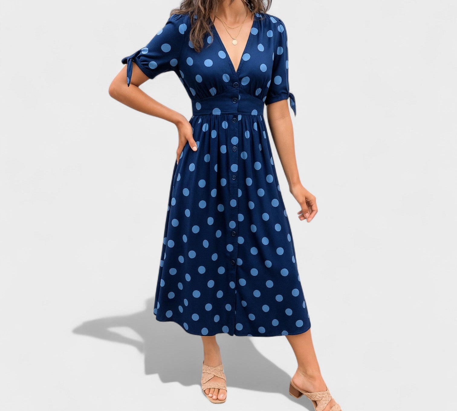 Karla - Midi haljina s uzorkom