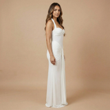 Ženska Halter Maxi Haljina sa Srčanim Izrezom za Vjenčanje