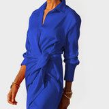 Dugo suknja za svečane prilike s mašnom