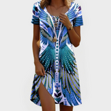 Vintidž haljina s kratkim rukavima