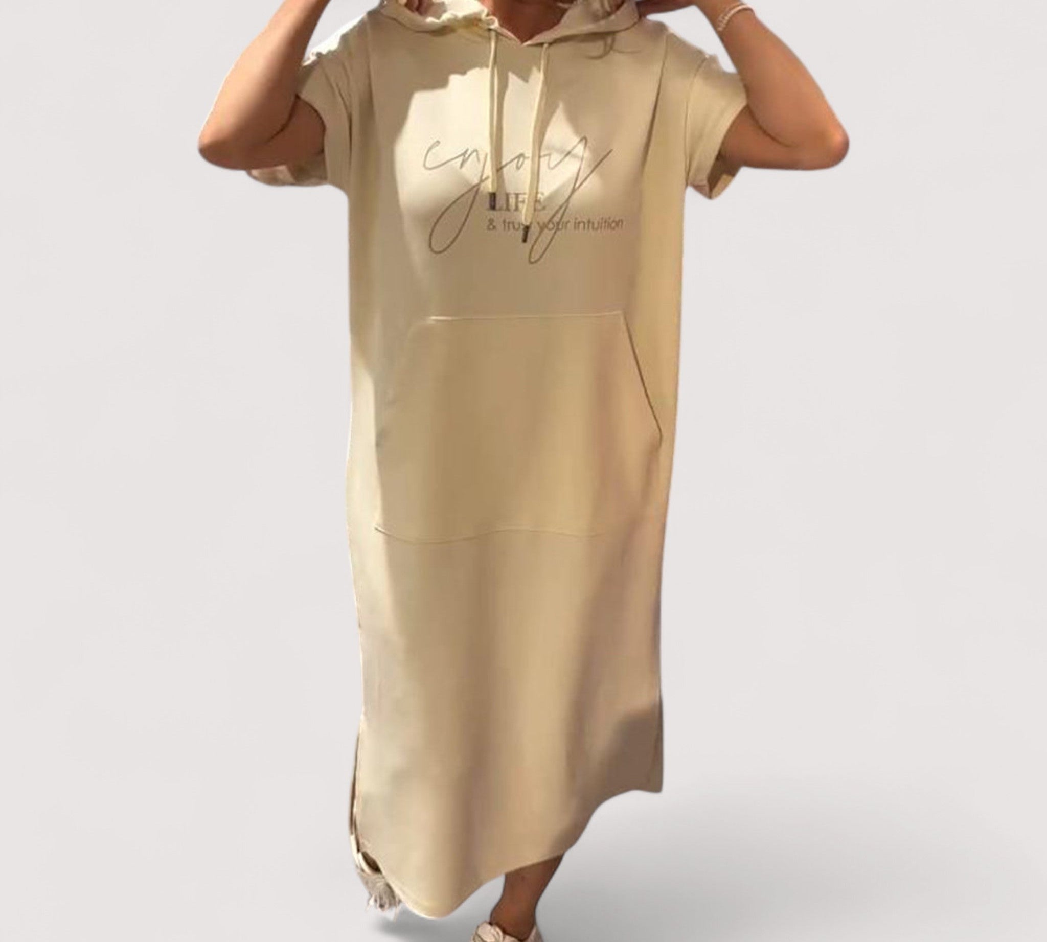 Ellen™ | Ležerna haljina s kapuljačom