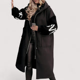 Maris™ | Ženska jakna s pletenim rukavima i kapuljačom