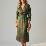 Lune | Natural Wrap Midi Haljina