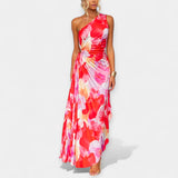 Haljina s asimetričnim uzorkom