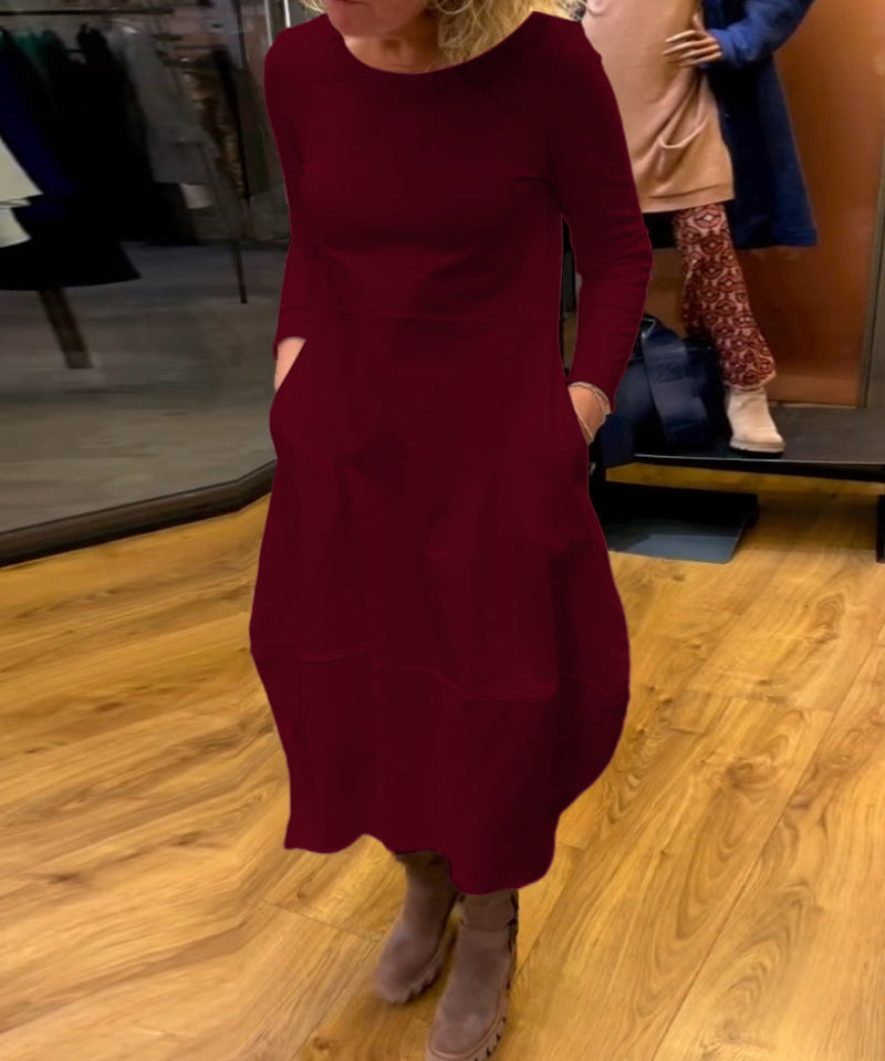 elegantna jednobojna haljina