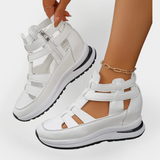 Elegantne lagane sandale s potpeticom i bočnim patentom