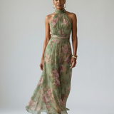 Mirelle | Midi haljina s halter izrezom