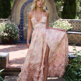Alexa™ | The Scarlette haljina in Peach Tapestry