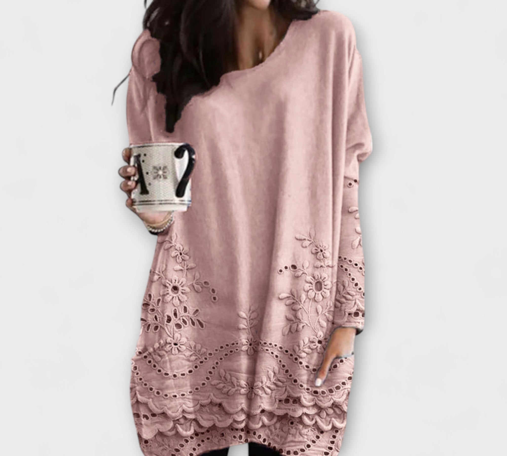 Riley™ | Ispisani Pulover s Vezeninama