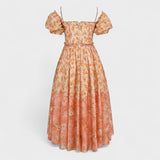 Maja - Cvjetna Haljina u Koraljnoj Boji