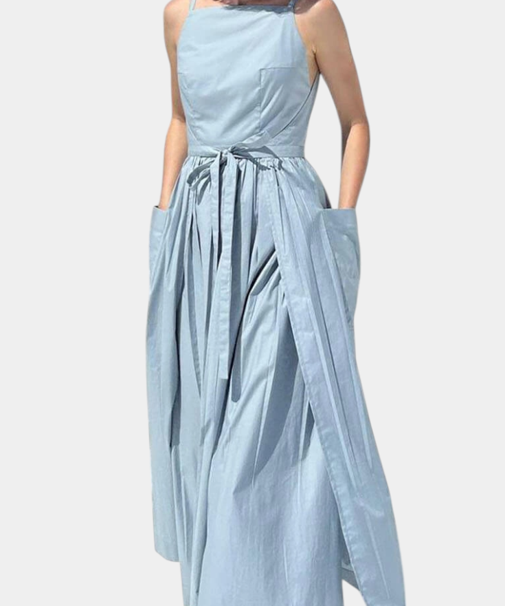 Maeve - Flowing Layered Dress with Belt