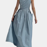 Maeve - Flowing Layered Dress with Belt