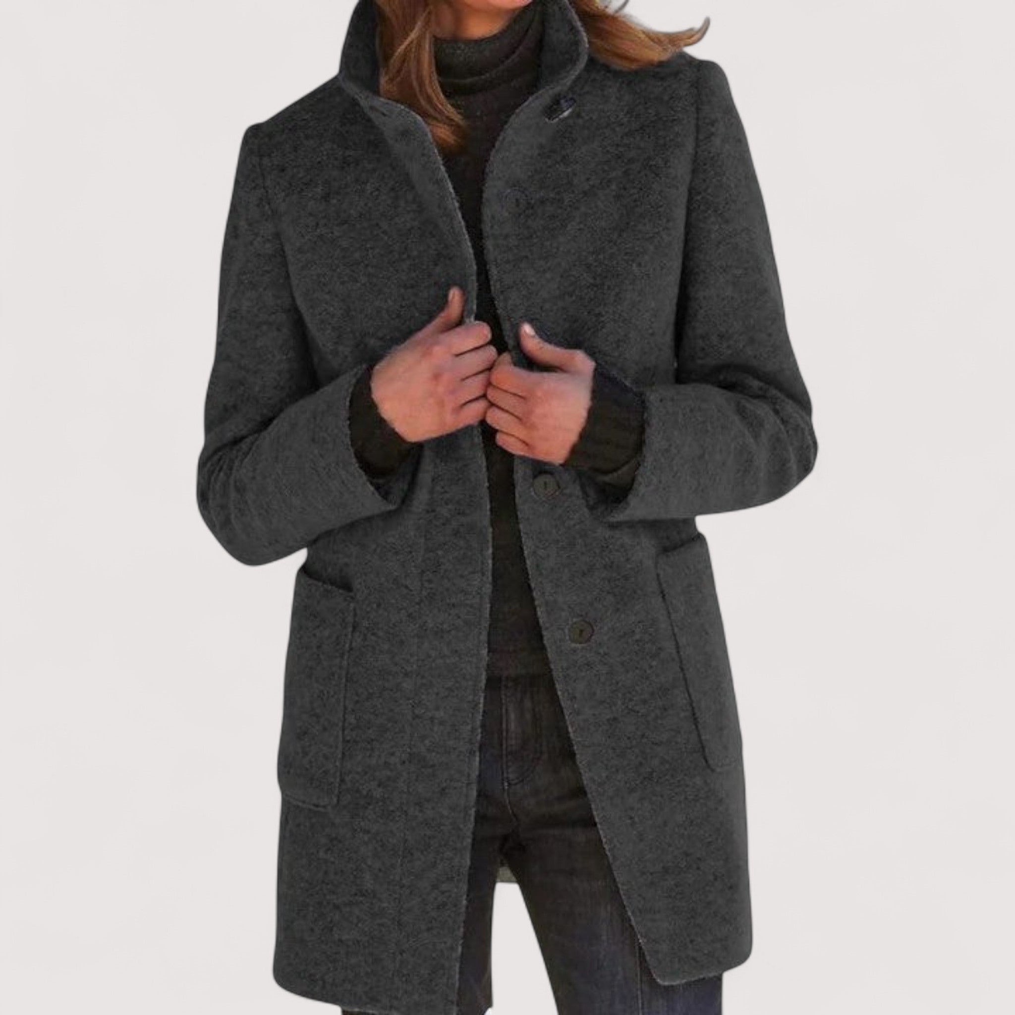 Amina™ | Klasični kaput od mješavine vune