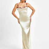 Fiorella Satin Haljina | Maxikleid